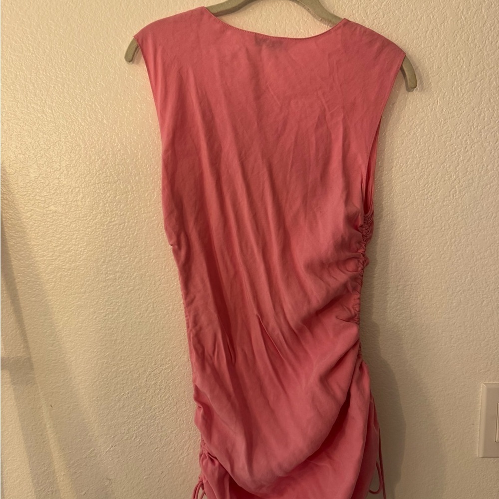 Amanda Uprichard Pink Ruched Mini Dress - Picture 12 of 12